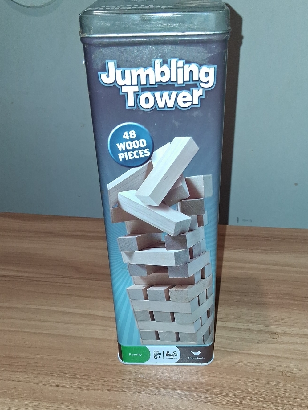 Jumbling Tower Wooden Block Game - Natural